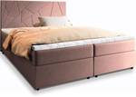 Boxspringbett MADO Hochglanz Altrosa - Breite: 140 cm