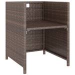 Gartenmöbel-Set (6-teilig) 3006578 Braun - Metall - Kunststoff - Polyrattan - 60 x 74 x 123 cm