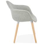 Fauteuil RAMBLA Gris - Bois massif - 62 x 80 x 62 cm