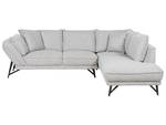 Ecksofa ELGA Schwarz - Grau - Naturfaser - 265 x 80 x 220 cm