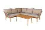 Loungeset Chania Braun - Massivholz - 1 x 1 x 1 cm