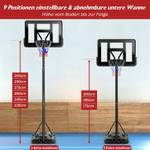 Basketballkorb EB50362DE Schwarz - Metall - 70 x 16 x 108 cm