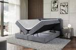 Boxspringbett MILTIO Steingrau - Breite: 120 cm - H3