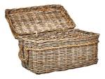 Korb GERASA 3-tlg Blau - Rattan - 56 x 30 x 30 cm