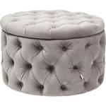 Tabouret Desire Gris - Textile - 73 x 46 x 73 cm