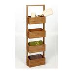 ETAGERE 4 CASES EN BAMBOU Beige - Bambou - 7 x 103 x 12 cm