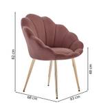 Fauteuil coquillage CORAIL Rose foncé