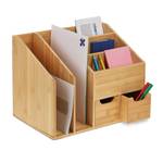 Organiseur de bureau en bambou Marron - Bambou - 37 x 29 x 25 cm