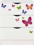 Commode blanche ROMA - Papillons Bois manufacturé - 42 x 78 x 60 cm