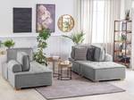 Modulsofa TIBRO 4-tlg Braun - Grau - Textil - 200 x 40 x 100 cm