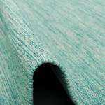 Baumwolle Kelim Teppich Easy Meliert Türkis - 70 x 250 cm