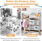 Kinderzimmerregal JZ10079 Weiß - Holzwerkstoff - 30 x 102 x 93 cm