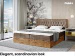 Boxspringbett Lofty 6 Braun - Breite: 169 cm - H3