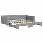 Lit de jour avec Lit gigogne 3030076-3 Gris lumineux