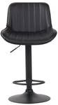 Tabouret de bar Lentini Lot de 2 Noir - Noir