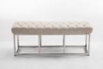 Banquette Amun Blanc crème - Largeur : 120 cm