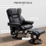 Fauteuils massants 700-116V91BK Imitation frêne noir