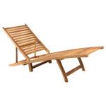 Chaise longue 316151 Marron - Bois massif - Bois/Imitation - 55 x 69 x 161 cm