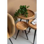 Set de 3 tables d'appoint Marron