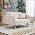 Doppelsofa 839-209V00CW Weiß - Textil - 70 x 80 x 130 cm