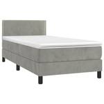 Boxspringbett 3017268-4 Hellgrau - 80 x 203 cm