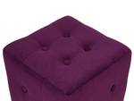 Pouf WISCONSIN Violett - Textil - 30 x 32 x 30 cm