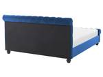 Doppelbett AVALLON Blau - Marineblau - Eiche Dunkel - 172 x 233 cm