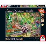 Puzzle S Sundram Asiatische Tierwelt Papier - 28 x 6 x 38 cm