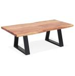 Table Basse RAFA Beige - Bois massif - 115 x 40 x 65 cm