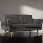 TAGIO II Sofa 2 Personen Braun - Grau - Massivholz - 153 x 80 x 88 cm