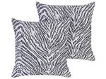 Coussin décoratif MANETTI Noir - Blanc - Textile - 45 x 45 x 45 cm