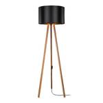 Lampadaire Keynes bambou / noir Noir