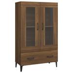 Highboard DE5889 Eiche Schwarzbraun Dekor