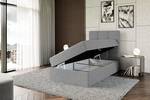 Boxspringbett  MARCE Hellgrau - H3