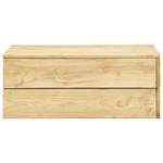 Garten-Sofagarnitur Braun - Massivholz - Holzart/Dekor - 75 x 31 x 75 cm