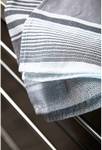 4er Set Geschirrtücher Moderne Streifen Grau - Textil - 50 x 1 x 70 cm