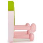 Kindergarderobe Eule Pink - Massivholz - 5 x 10 x 27 cm