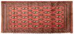 Turkaman - 130x60cm Rot - Naturfaser - 60 x 1 x 130 cm