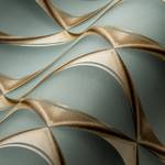 3D Tapete Elegant Grün Blau Gold Blau - Gold - Grün