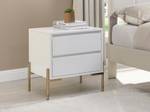 Table de chevet KORASA Lot de 2 Blanc