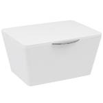 Aufbewahrungsbox mit Deckel Weiß - Kunststoff - 19 x 10 x 16 cm