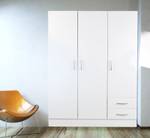 Kleiderschrank 3 Türen Calahorra Weiß - Holzwerkstoff - 120 x 170 x 50 cm