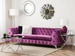 3-Sitzer Sofa SOTRA Violett - Silber