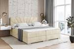 Boxspringbett MILTIO Ecru - Breite: 120 cm - H4