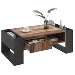 Couchtisch Astraios Ⅲ Schwarz - Braun - Holzwerkstoff - Metall - 60 x 40 x 106 cm