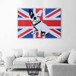 Englische Pop Leinwandbild Bulldogge art