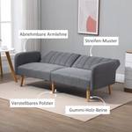 Schlafsofa 839-214GY Grau - Massivholz - 75 x 73 x 173 cm