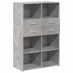 Highboard DE9322 Grau - Holzwerkstoff - 43 x 124 x 80 cm