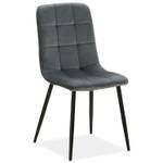 Chaises de salle à manger lot de 4 2328 Gris foncé - Gris - Lot de 4