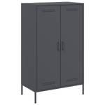 Highboard DE3852 Grau - Metall - 39 x 113 x 68 cm